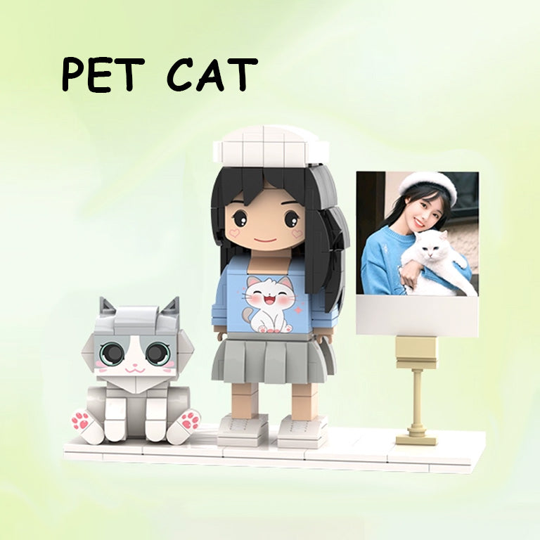 Custom Minifigure Portrait - Personalized Brick Mosaic Kit