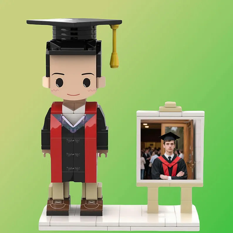 Custom Minifigure Portrait - Personalized Brick Mosaic Kit